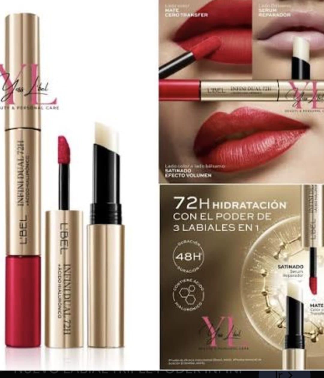 Infini Dual ácido Hialuronico  1,7g L'bel