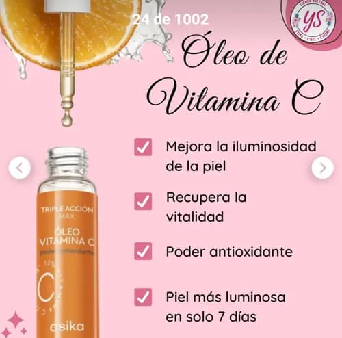 Óleo vitamina C triple acción 19ml esika